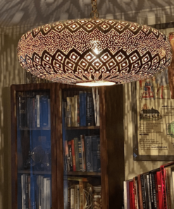 Moroccan Pendant Light | Handmade Brass Lamp | Modern Pendant Lighting for Indoor & Outdoor Spaces