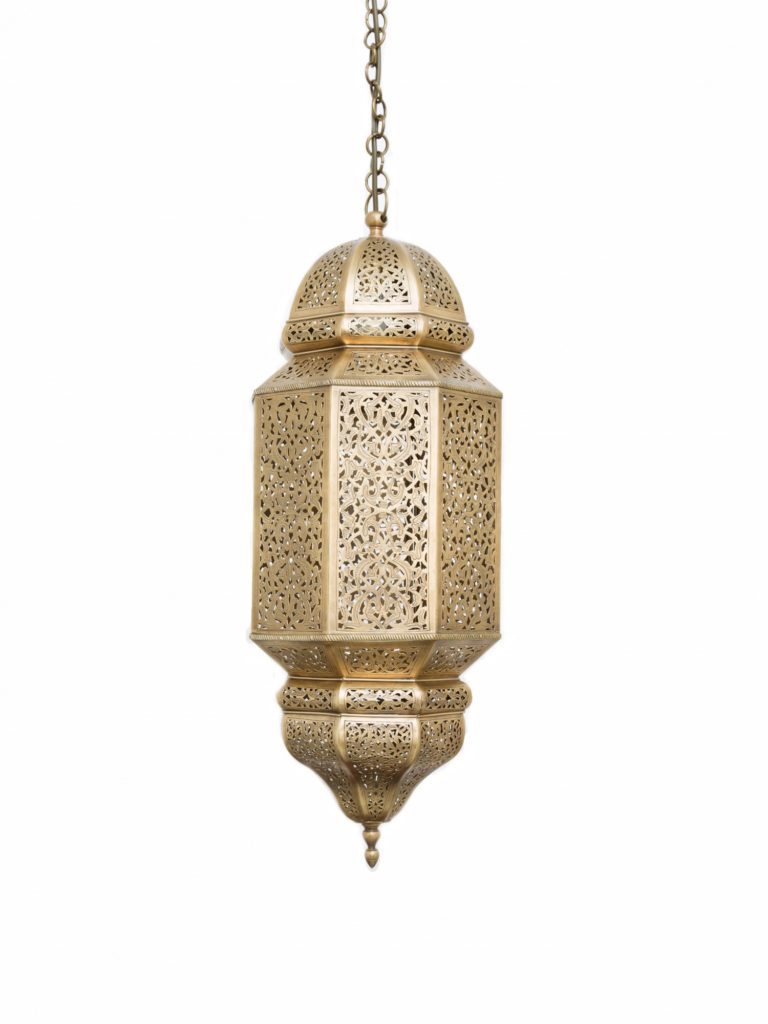 koubba moroccan chandelier brass light