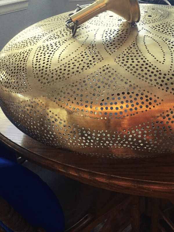 moroccan pendant brass copper light