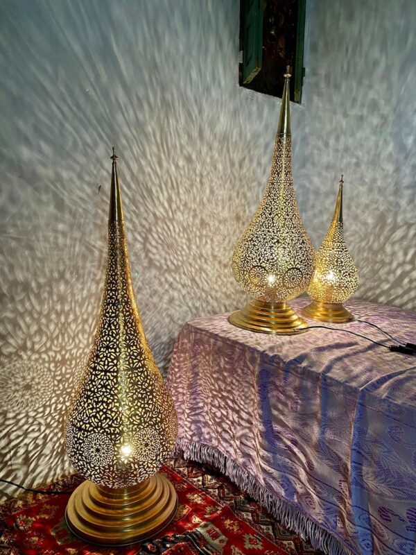 Handmade Brass Moroccan Floor Lamp