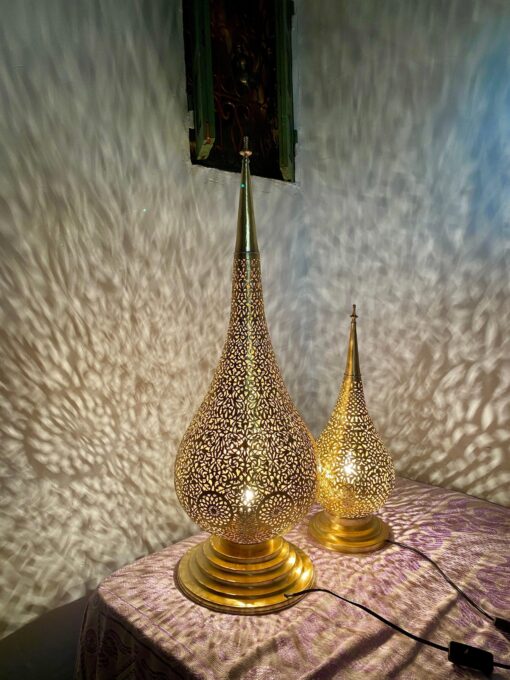 Handmade Brass Moroccan Floor Lamp