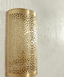 Lampshade Wall Light, Morrocan Brass Wall Light